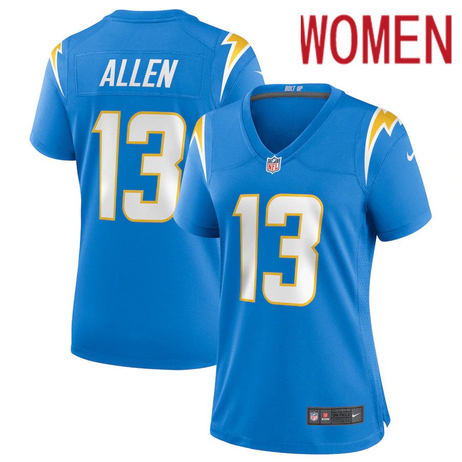 Women Los Angeles Chargers #13 Keenan Allen Nike Powder Blue Game NFL Jersey->women nfl jersey->Women Jersey